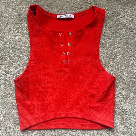 Red Zara tank - Picture 1 of 2